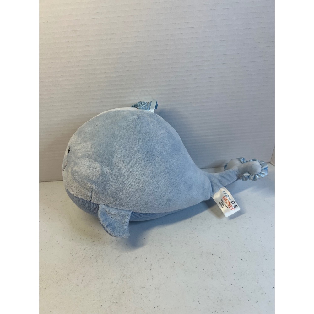 Baby GUND Sleepy Seas Whale Plush Blue Corduroy Stuffed Animal 4042813 12 Inch